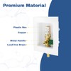2-PACK GUOFIS Icemaker Outlet Box with 1/2" PEX Crimp Inlet