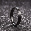 King Will Stainless Steel Men Wedding Band - 4mm Black