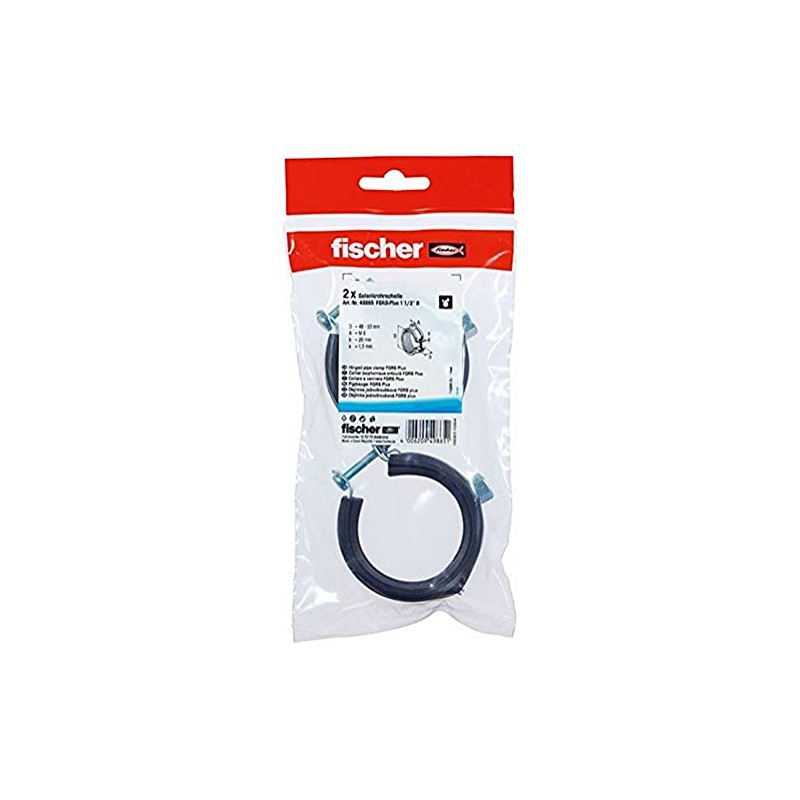 fischer FGRS Plus 1 1/2 inch B pipe clamp with