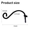 Hourleey 2 Pack Plant Hanger Outdoor, 8 Inch Heavy-Duty Hanging
