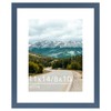 QOTIB 11x14 Picture Frame with 8x10 Mat Navy Blue, Display