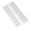 2 Pcs Air Vent Ventilation Grille Aluminium Alloy Rectangular Vent