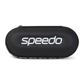 Speedo Unisex Swimming Goggle Case, Storage, Protection , Black, One Size