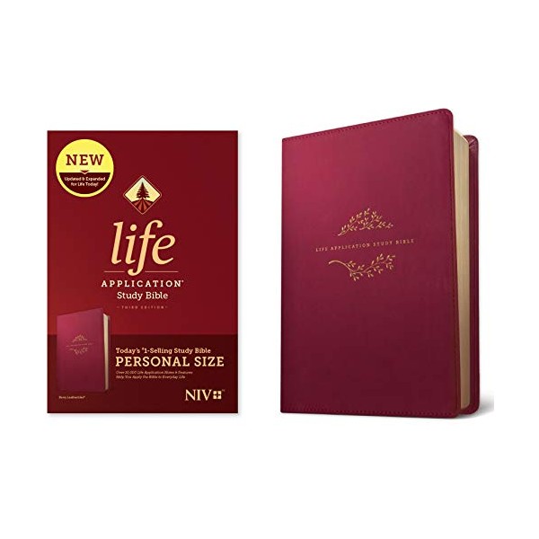 NIV Life Application Study Bible, Third Edition, Personal Size (Leatherlike,