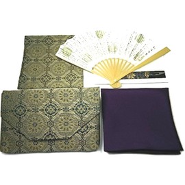 Tea Ceremony, Introduction to Practice Set, 6 Pieces (for Men), Made by Nakagawa Masashichichen (Includes Small Items with Zipper, Wrapping Cloth), Instruction Set, Tea Ceremony Introduction Set, Tea Tools