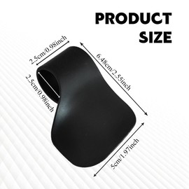 Rebvugr Motorcycle Throttle Assist, Cruise Control Grip Handlebar Black, Motorcycle Handlebar Throttle Long-Distance Supplies, Universal Cruise Control Assist Mounted Rocker Stopper Fit Street Bikes