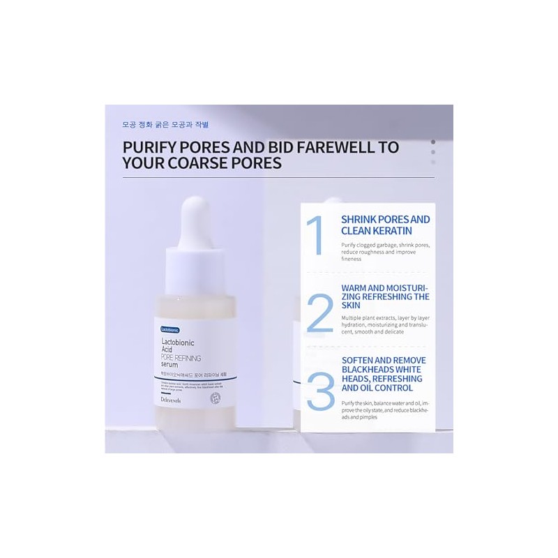 Lactobionic Acid -Glucan Serum 37ml Anti-Oxidant, Shrink Pores, Adjust Water