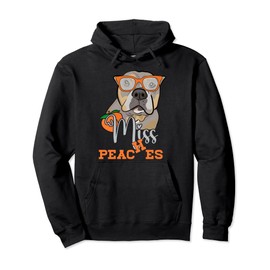 Miss a Peaches Pitbull Dog Animal Pet Lover Humor Pullover Hoodie