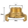 Poppstar 2 x Brass Quick Couplings 1 Inch Male Thread