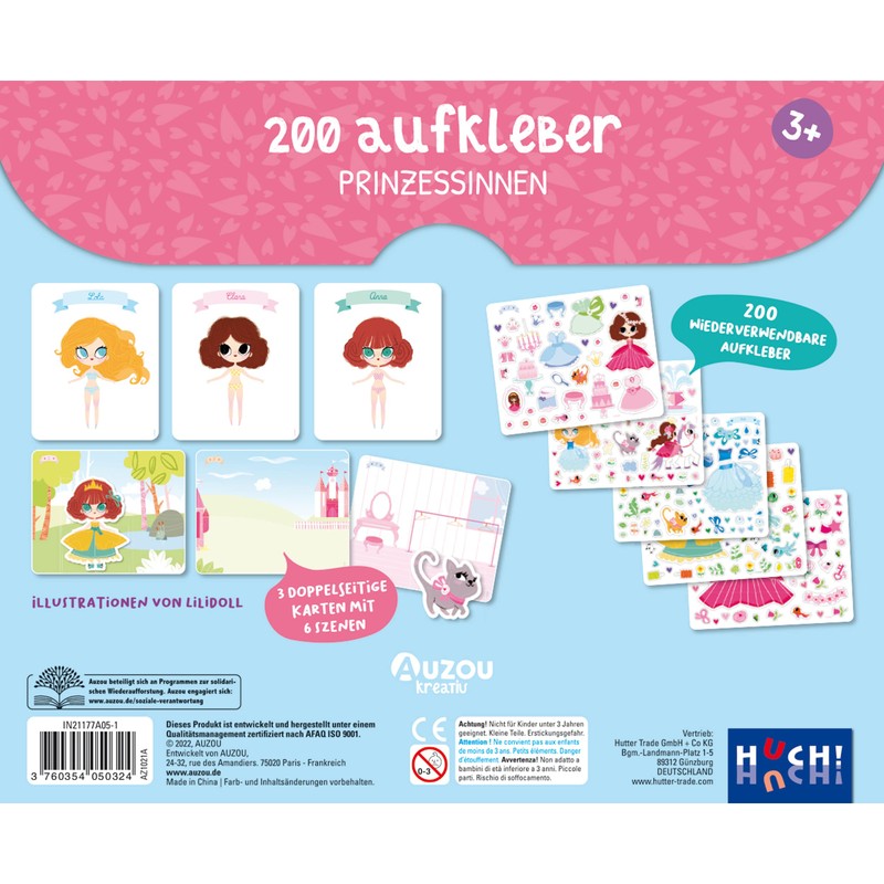 200 stickers - princesses