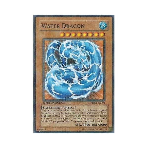 Yu-Gi-Oh! - Water Dragon (MF02-EN004) - Mattel Action Figure Series 2 - Promo Edition - Parallel Rare
