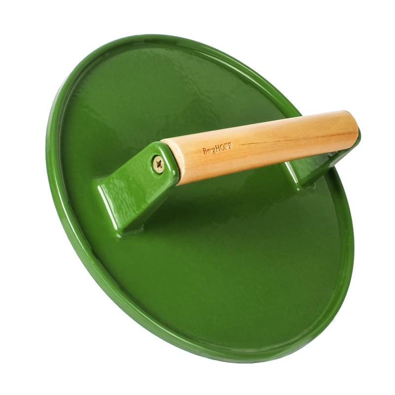 BergHOFF 2211473 Cast Iron Steak Press, Green