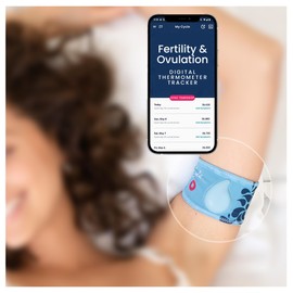Tempdrop Fertility Fabric Armband – Compatible with Tempdrop Basal Body Temperature (BBT) Sensor, Adjustable Band, Includes Extender (S/M – 8.5-15.5 inches)