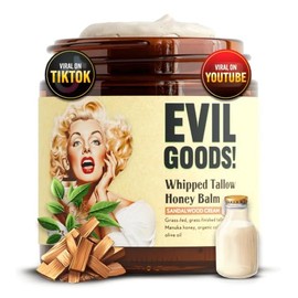 Whipped Tallow Honey Balm 4oz- Sandalwood | Whipped Tallow Honey Balm