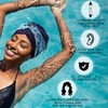 Soulchen 3 Pcs Waterproof Swim Cap Large Swimming Turban for