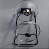 Pot Lid Holder Drilling Free Wall Mounted Space Saving Aluminium