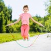 JurciCat Children's Skipping Rope Rainbow Colours with Non-Slip Wooden Handle