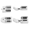 4Pcs Zipper Presser Foot Parallel Grooves Easy Operation Edge Design