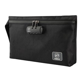 FIREDOG Smell Proof Bags with Lock, Carbon Lined Odor Proof Pouch Large Smell Proof Case Container for Travel Storage (Gray, 10.8"x8.8")