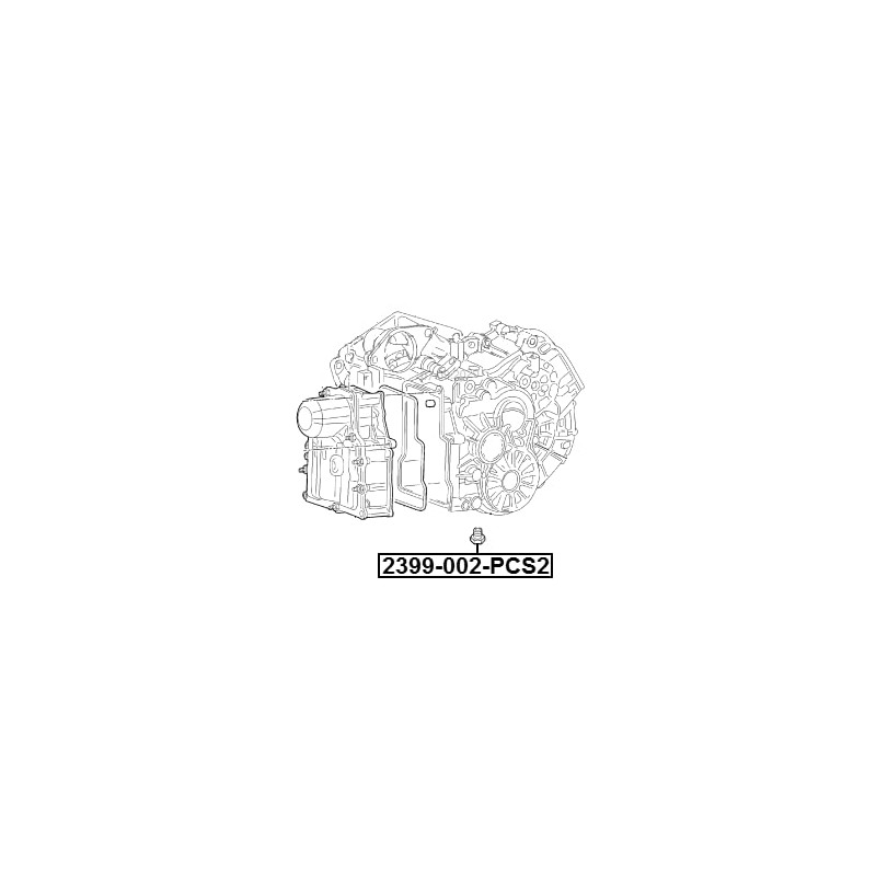 FEBEST Oil Pan Locking Screw 2399-002-PCS2 Golf IV Hatchback (1J1)