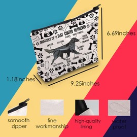 Flat Coated Retriever Cosmetic Bag Flat Coated Retriever Dog Lover GiftFlat Coated Retriever Owner Gift (FCR Dog Bag)