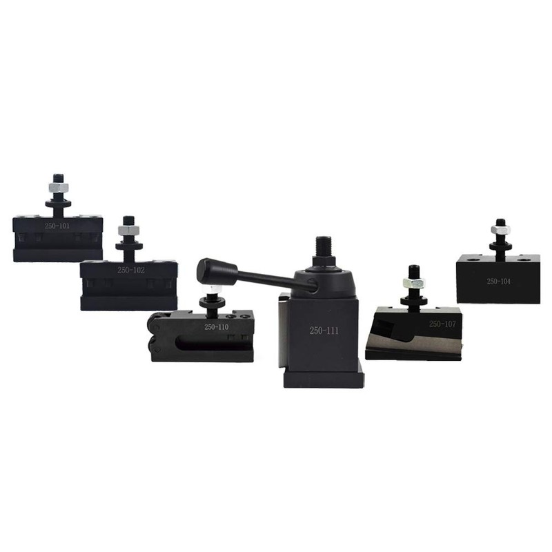 findmall 6Pcs AXA 250-111 Wedge Type Tool Post Set Quick