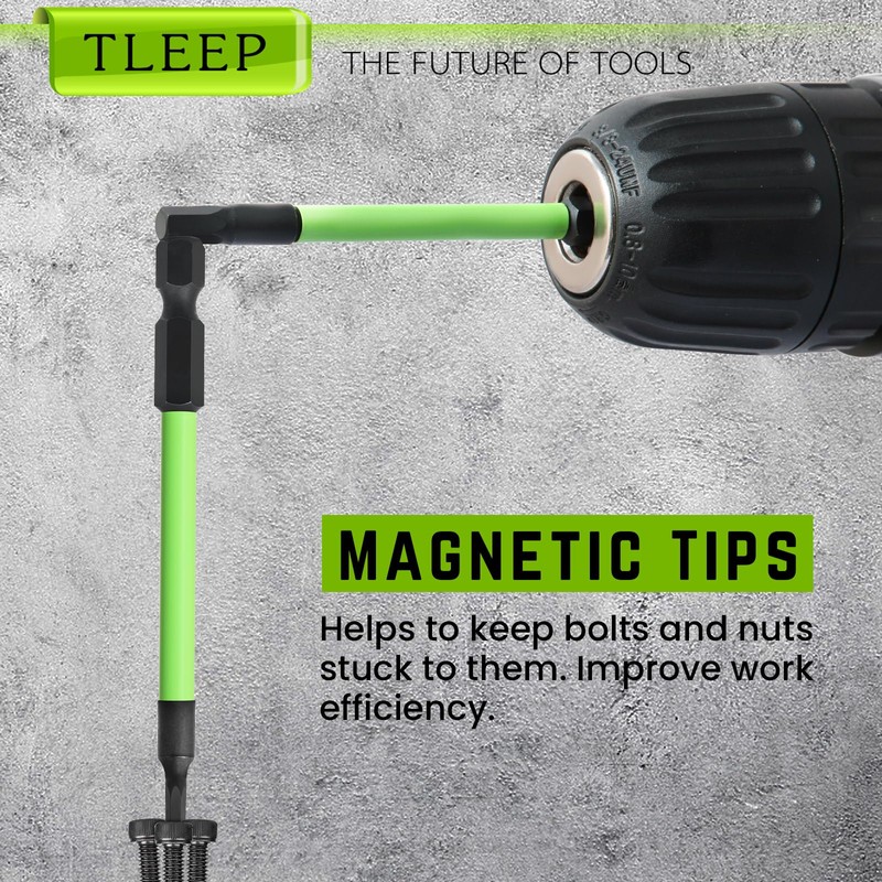 TLEEP 3.5" Long 1/4" Hex Head Allen Wrench Drill Bits,