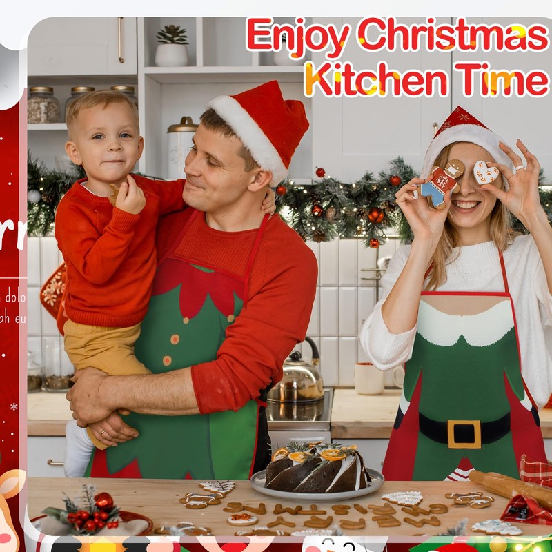 Toulite 10 Pcs Apron Cute Kitchen Cooking Aprons BBQ Bib