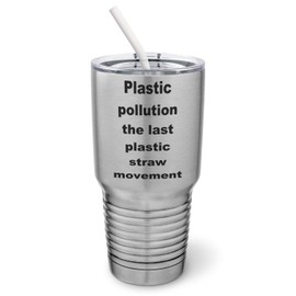 PixiDoodle Marine Animal Plastic Free Tumbler with Spill-Resistant Slider Lid and Silicone Straw (30 oz Tumbler, Silver)