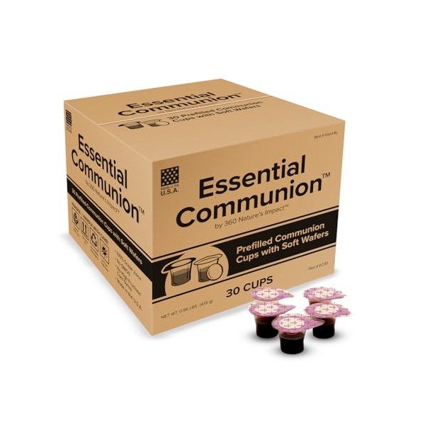 Prefilled Communion Cups and Wafer Set for Holy Eucharist Celebration