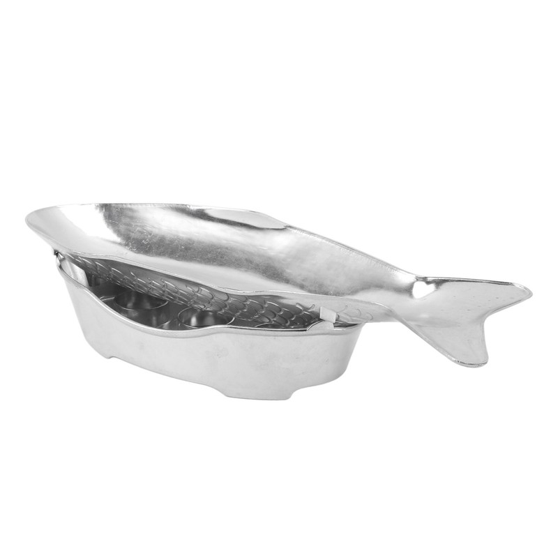 Fish Shaped Grilling Pan Uniform Heating Aluminum Alloy Fish Serving