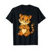 Tiger with heart | Sweet tiger with a heart symbol