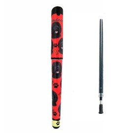 E&S Pets Black Labradoodle Bundle of Two Items: Easy Glide Gel Pen & Refill