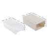 Uumitty 6 Quart Stacking Chest Storage Drawer Box, 3 Pack