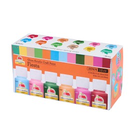 Apple Barrel, Fiesta, Acrylic Craft Paint Set, Includes 12 Colors with a Gloss Finish