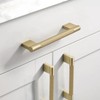 Coinkoly 10 Pack 3-3/4"(96mm) Brushed Gold Cabinet Handles Knurled Cabinet