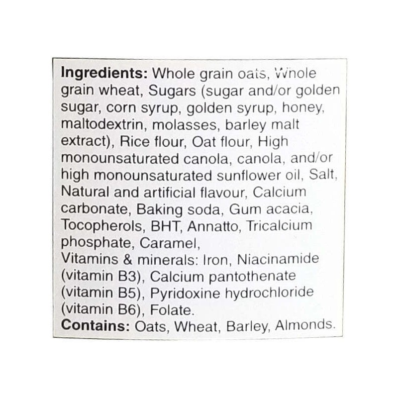 Oatmeal Crisp Maple Nut Flavour Cereal, 619g/21.6 oz., Box