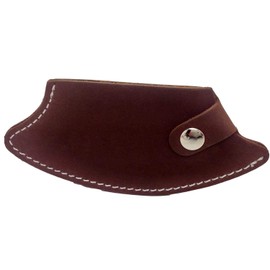 Genuine Leather Ulu Knife Quality Sheath Dark Color - For Inupiat Knife