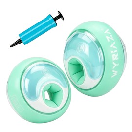 WYRIAZA Braccioli Bambini 1-6 anni Braccioli Bambini con 3 Airbag Indipendenti Rotondi Comodo Design Antiscivolo 5-20KGS（S Verde)