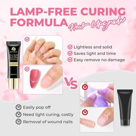 UNA GELLA Super Strong Nail Glue for Press On Nails: 20g, Soft Gel Nail Tips No Lamp Need, Fast-curing, Long Lasting, Semi Solid Gel Nail Glue for Fake False Acrylic Nails