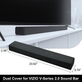 TXEsign Dust Cover Compatible with VIZIO V-Series 2.0 Compact Sound Bar, Stretch Dust Case Soft Protective Sleeve TV Soundbar Protector with Elastic Band