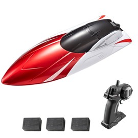 Remote Control Boat 2.4GHz Remote Control Ship Toy Gift for Kids Adults Boys with 3 Battery