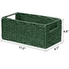 Vagusicc Wicker Storage Basket, Set of 2 Hand-Woven Paper Rope