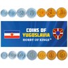 Set of 7 Coins from Yugoslavia. 50 para, 1, 2,