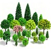 DEFIYEAR 30 Pcs Mixed Model Trees Diorama Scenery Landscape Accessories