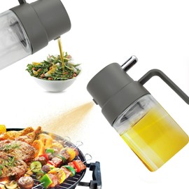 Bewinner Oil Sprayer for Cooking, 200ml Glass Olive Oil Spray Bottle, Portable 2 in 1 Food Grade Oil Dispenser and Oil Sprayer for Kitchen Outdoor BBQ Camping
