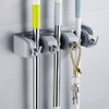 Vicloon Broom Mop Holder Tidy Organizer, Wall Mounted Organizer with