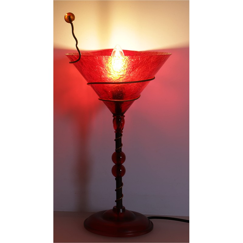 GURU SHOP Kokopelli Kada Table Lamp, Fibreglass, 37 x 13