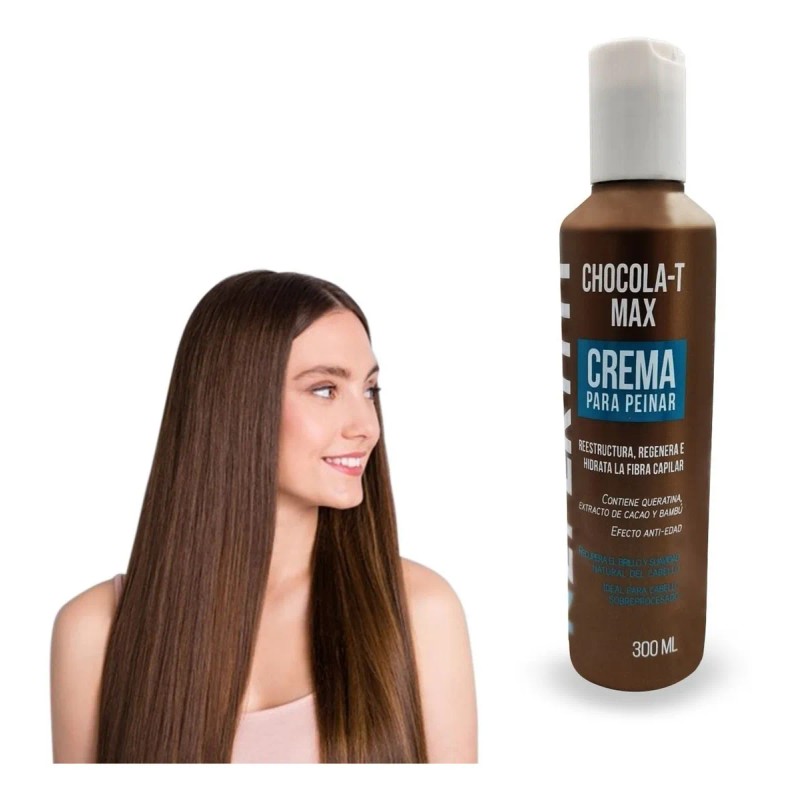 Crema Peinar Nefertiti Hidratación Chocola Max 300