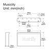 Musiclily Ultra 10.8mm Pitch Brass Tremolo Block for 42mm GOTOH